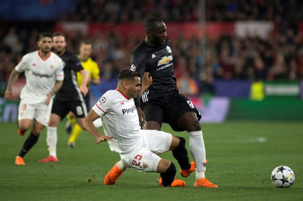 Lukaku and Co. were made to do with a goalless draw against the Andalusians. AFP