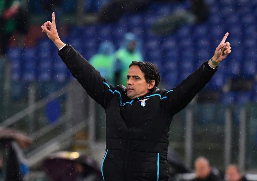 Simone Inzaghi podría renovar de nuevo con la Lazio. AFP/Archivo