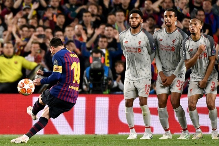 Más detalles de la Champions de locura de Messi. AFP