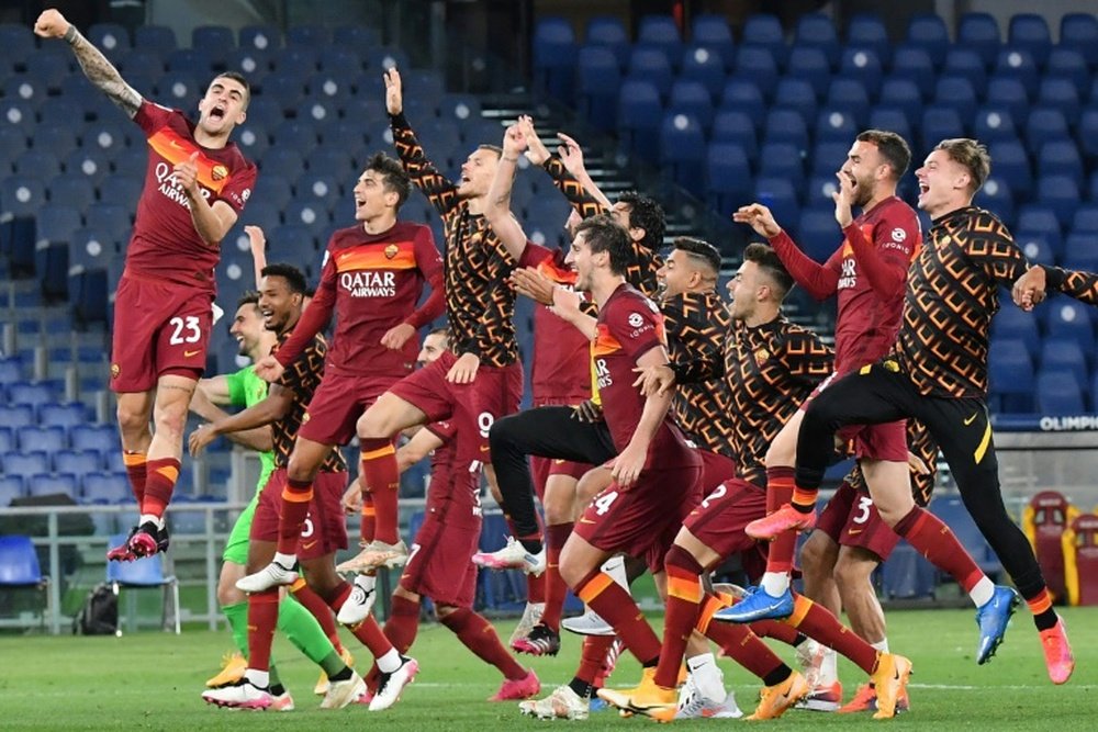 La Roma jugará la Conference League. AFP/Archivo