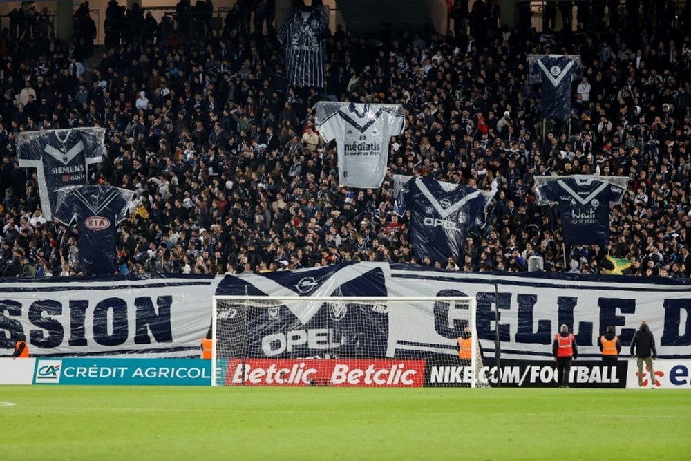 Malcom Bokele victime de racisme pendant Bordeaux-Bastia. AFP