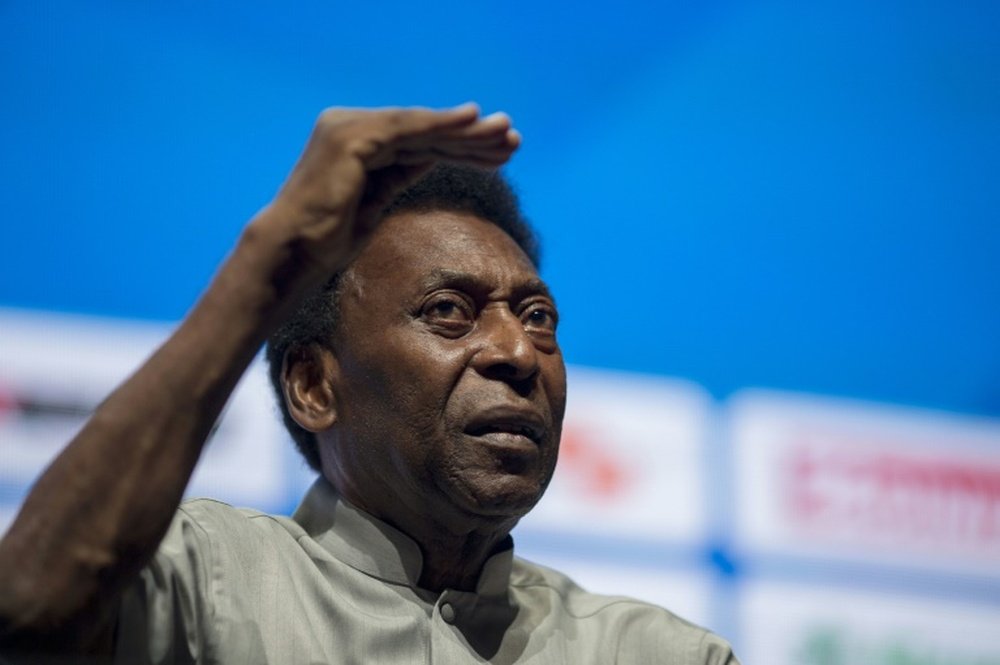 La légende du football Pelé. AFP