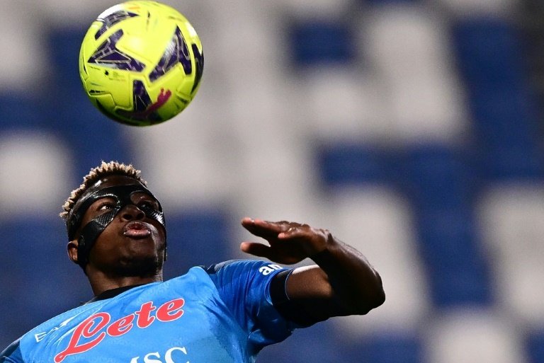 Osimhen has scored 26 goals this season. AFP