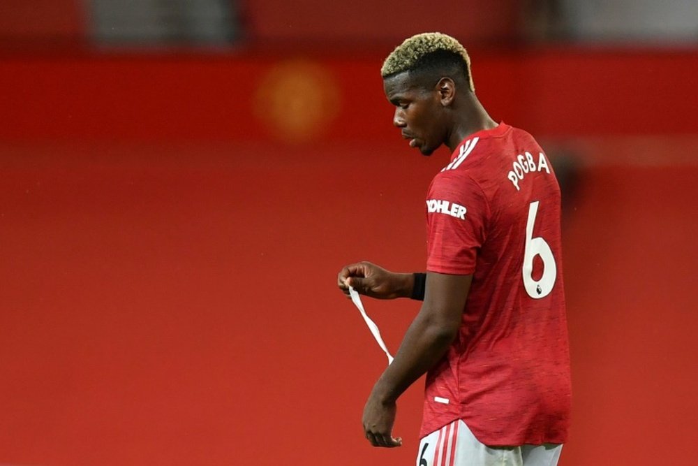 Paul Pogba ne rejouera pas avant mars selon Solskjaer. afp