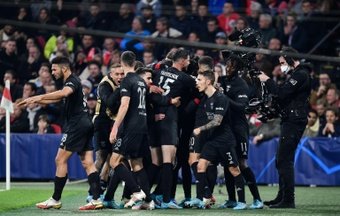 O Benfica sai vitorioso do Clássico de Alvalade.AFP