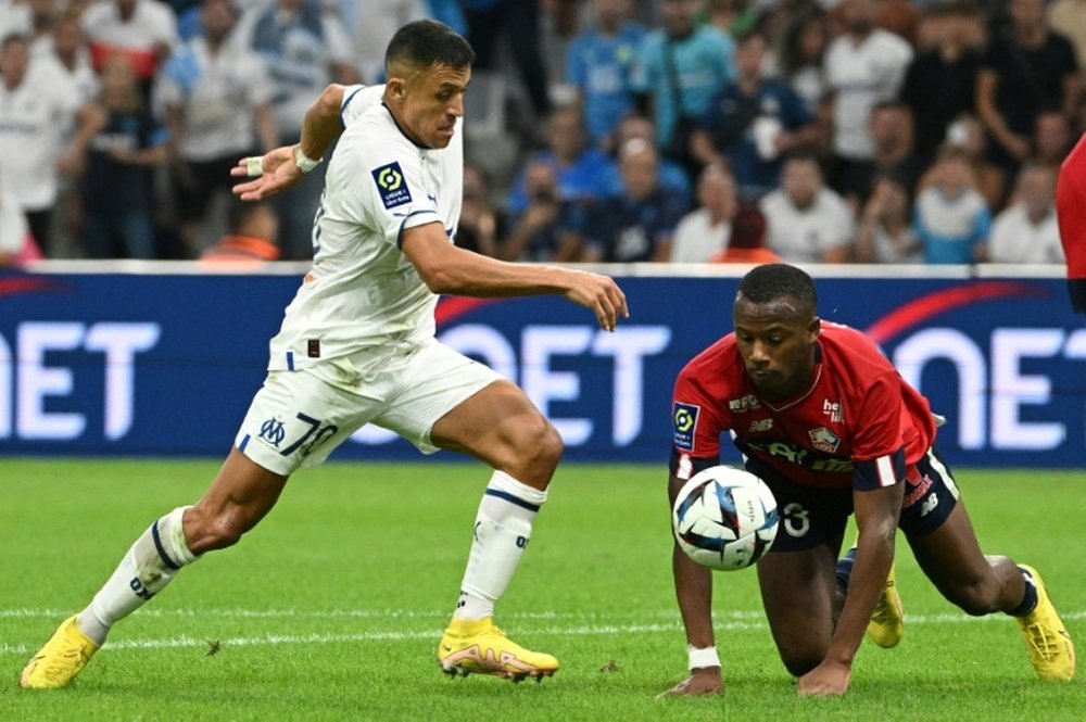Alexis lleva cuatro goles con el Marsella. AFP