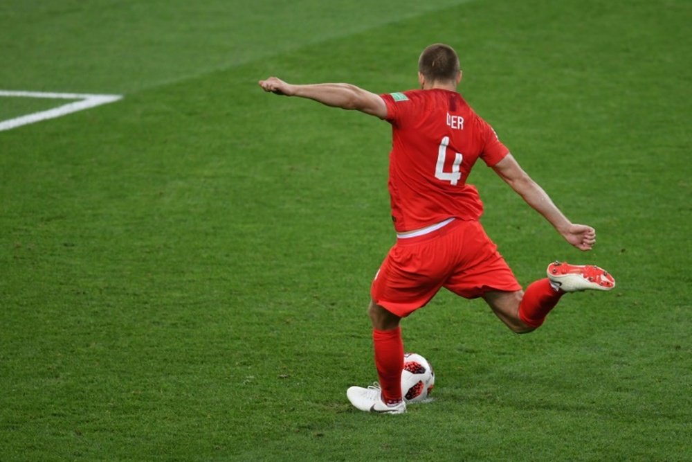 Eric Dier buteur décisif aux tirs au but lors de la qualification de l'Angleterre. AFP