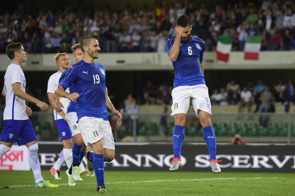 Italia superó con nota su última prueba antes de la Eurocopa. AFP