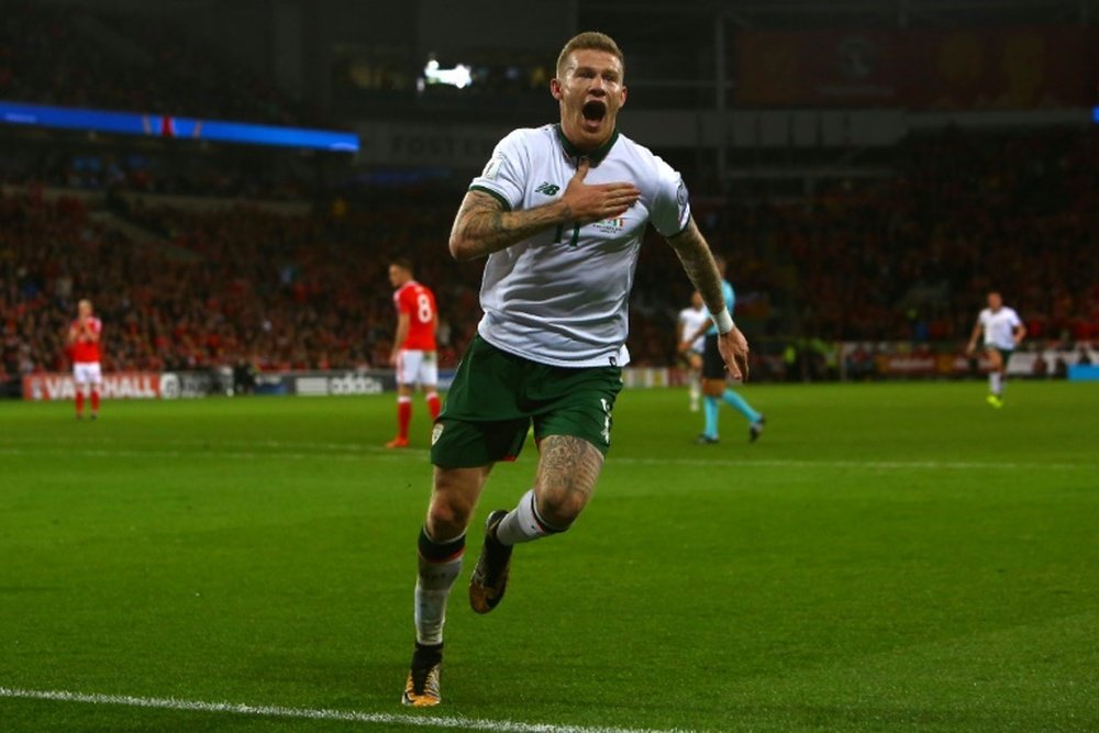 McClean represents the Republic of Ireland. AFP