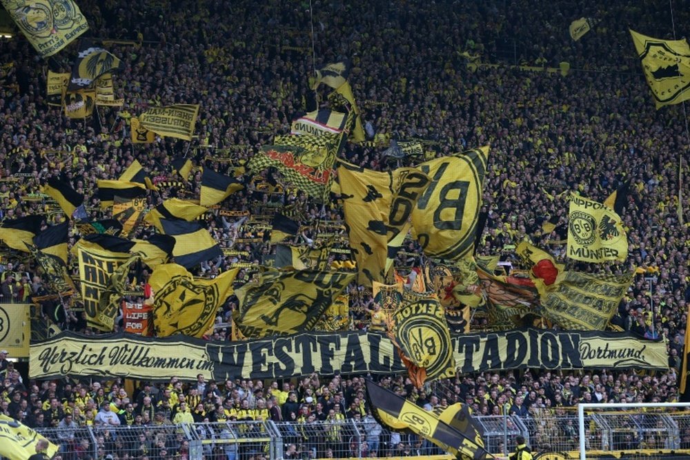 Le BVB Borussia Dortmund détient la plus grosse affluence de la Bundesliga. AFP