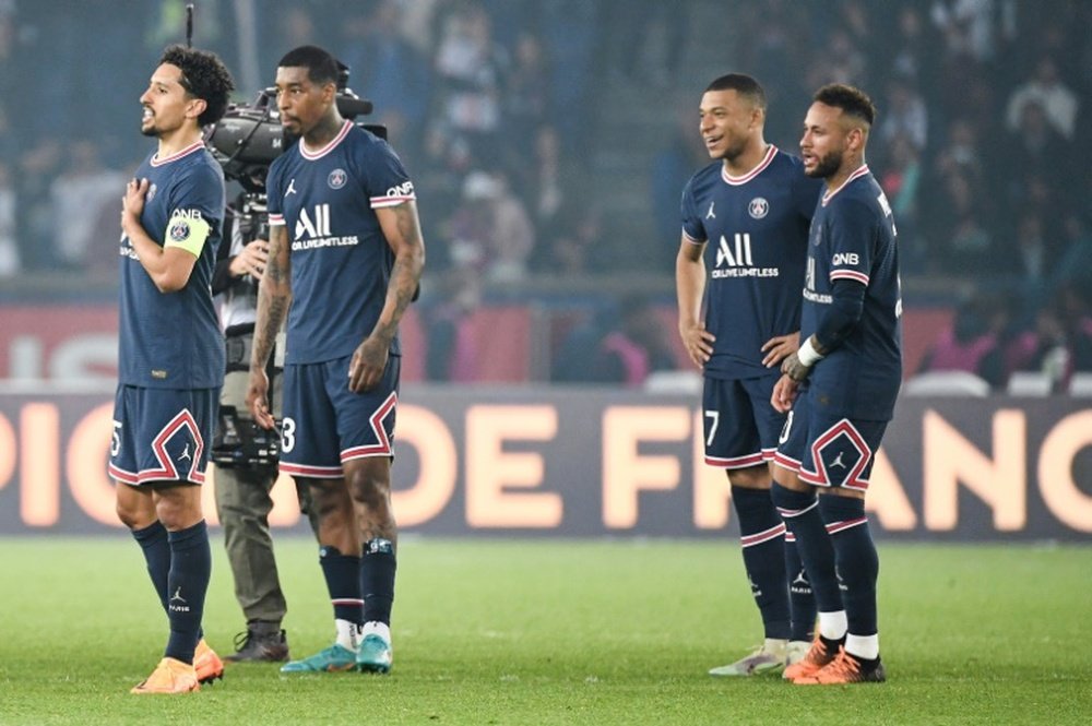 Suspendus, Neymar et Kimpembe également absents à Montpellier. AFP