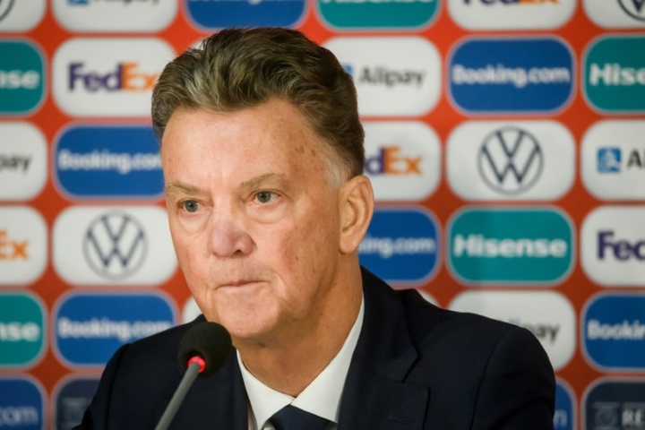 Relieved Van Gaal feared the Netherlands would blow World Cup spot. AFP