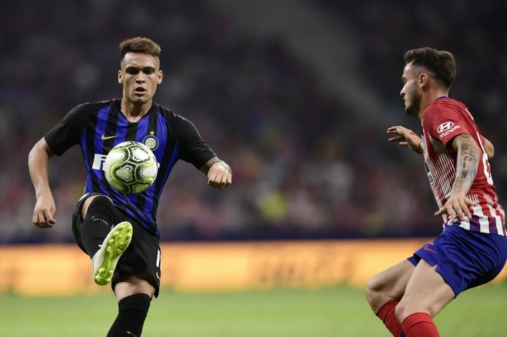 Lautaro Martinez was the difference in the match. AFP