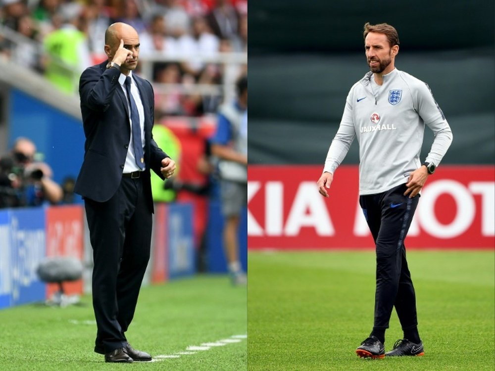 Southgate and Martinez have rung the changes. AFP