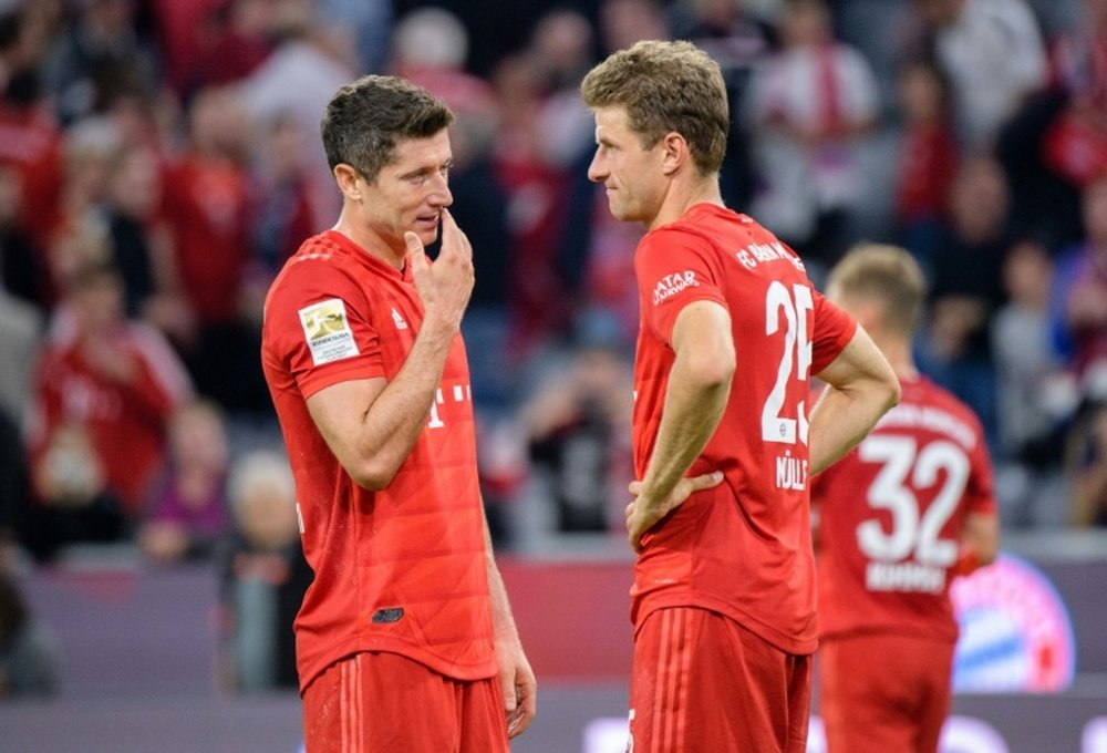 Müller volvió a defender a Lewandowski. AFP