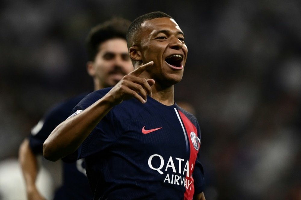 Mbappe picked up a patellar tendon injury with France. AFP