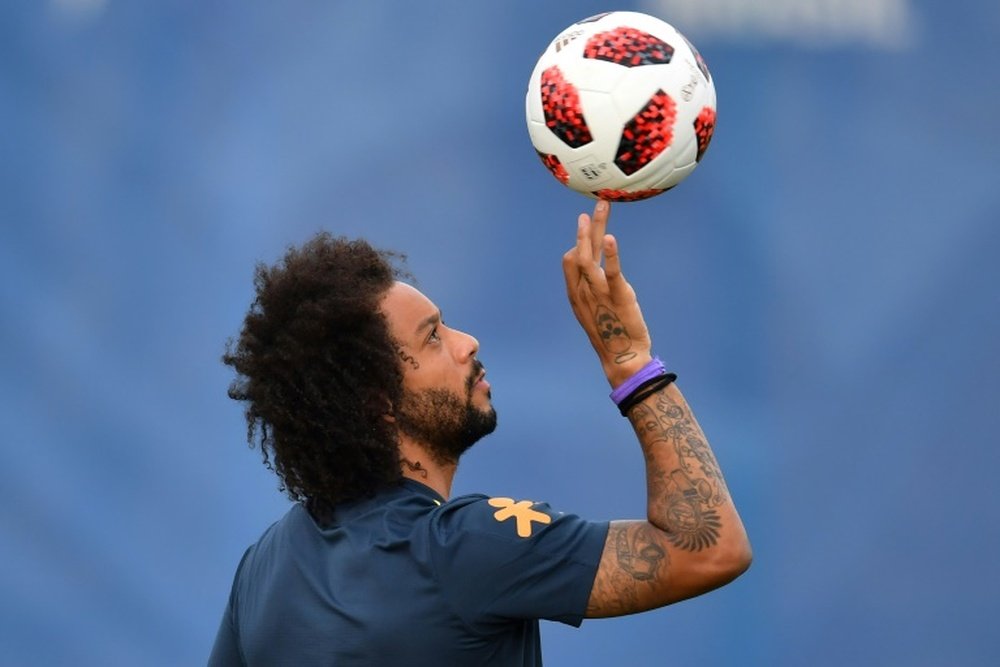 Marcelo jouera contre les Belges. AFP