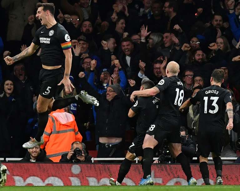 Chelsea interest in Brighton's Dunk. AFP