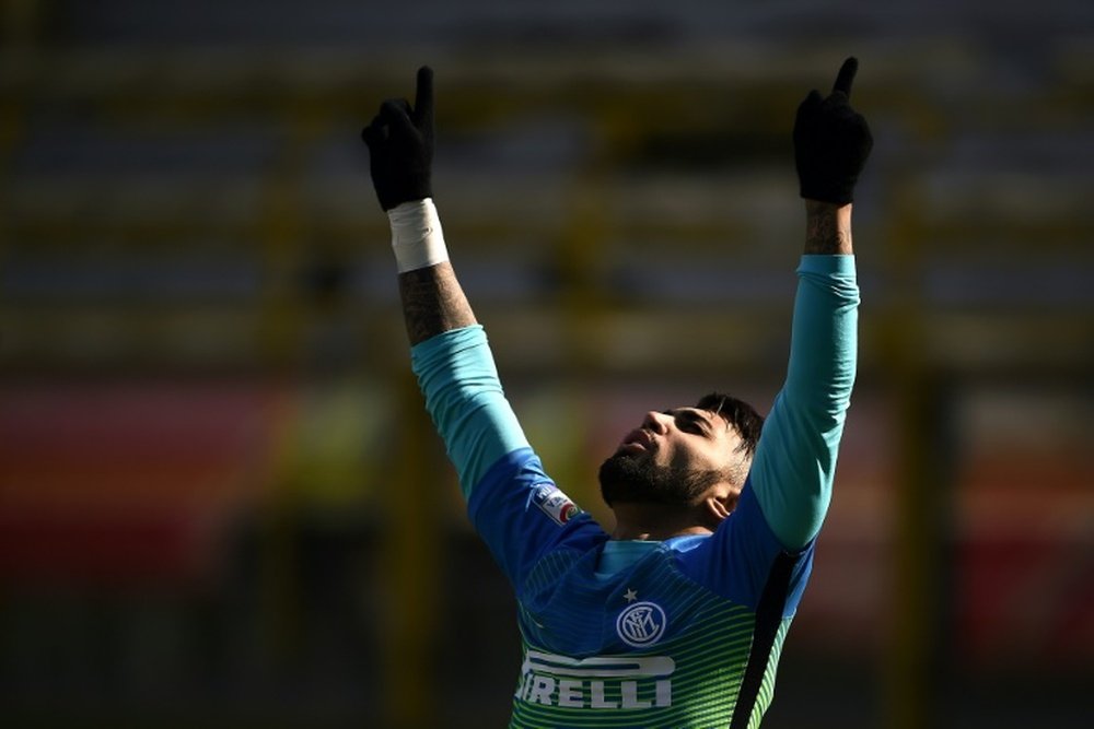 Gabriel Barbosa wants to stay at Inter. AFP
