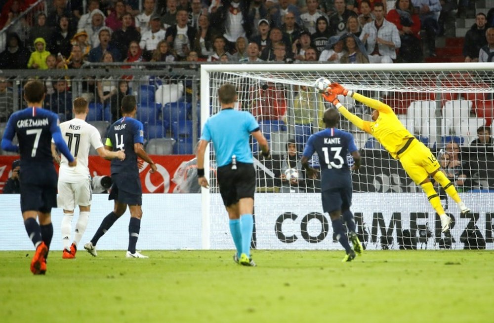 Areola made some crucial saves on his debut. AFP