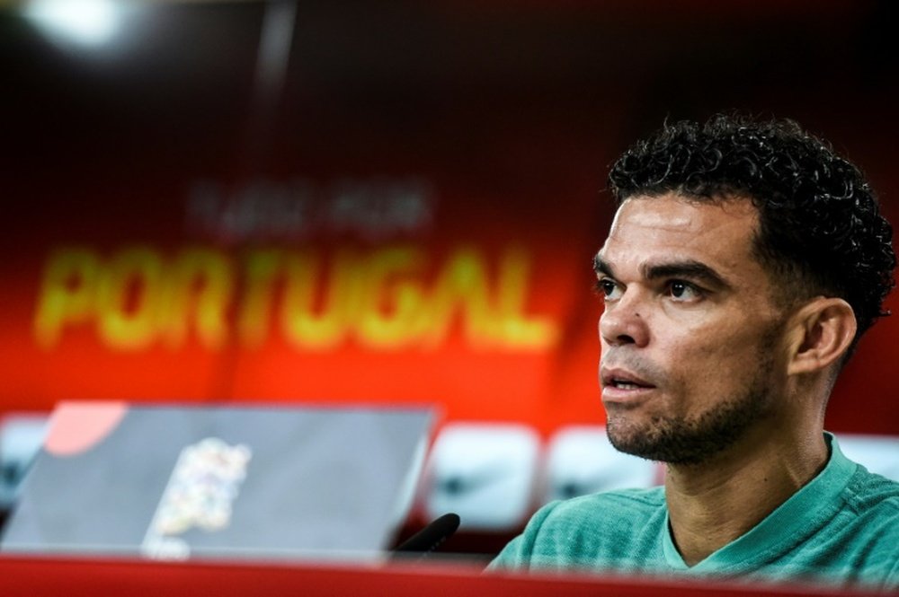 Pepe se encuentra sin equipo tras rescindir con el Besiktas. AFP/Archivo