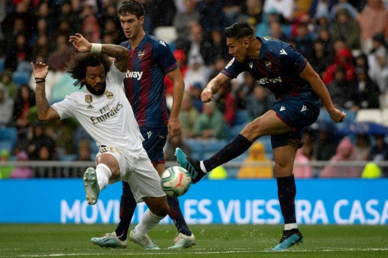 Prováveis escalações de Levante e Real Madrid. AFP