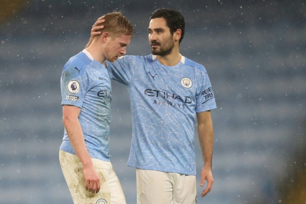 Gündogan ha sido dos veces mejor jugador del mes. AFP