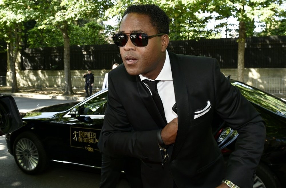 Patrick Kluivert à son arrivée aux trophées UNFP à Paris, le 17 mai 2015. AFP