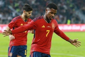 Ansu Fati scored his first Spain goal for over two years as Luis Enrique's side beat Jordan 3-1 on Thursday in a World Cup warm-up friendly in Amman.