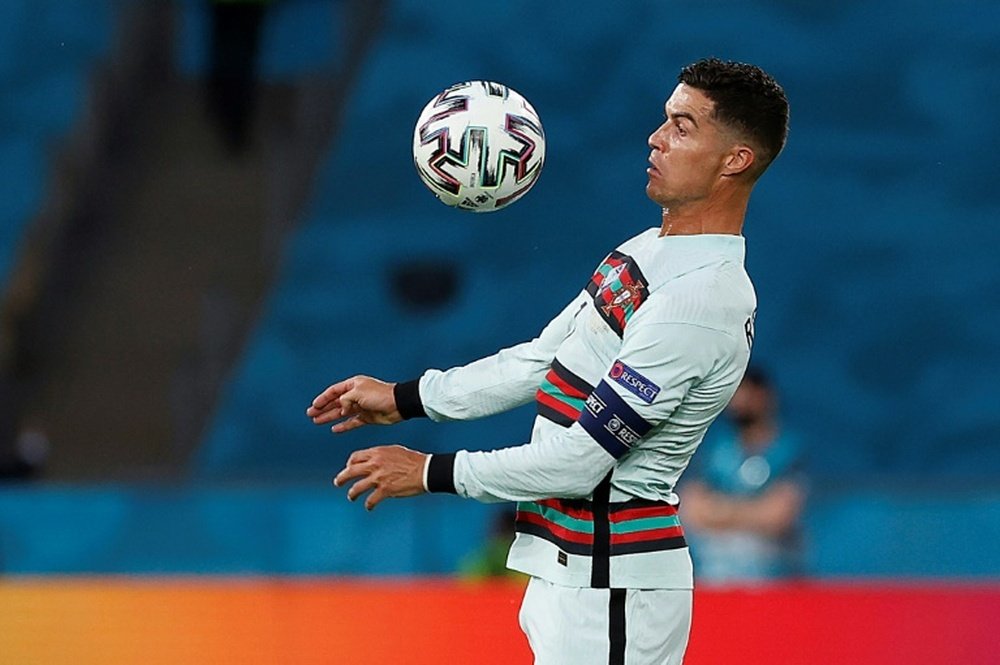 Cristiano Ronaldo anotó cinco goles en la Eurocopa 2020. AFP