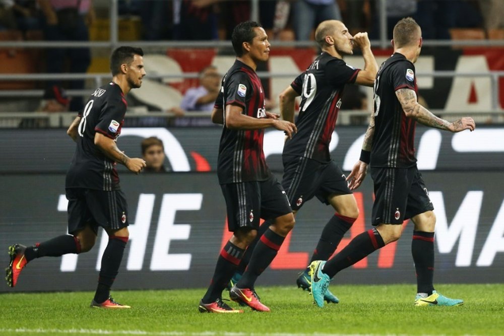 Paletta anotó el gol de la victoria para el Milan ante el Sassuolo. AFP