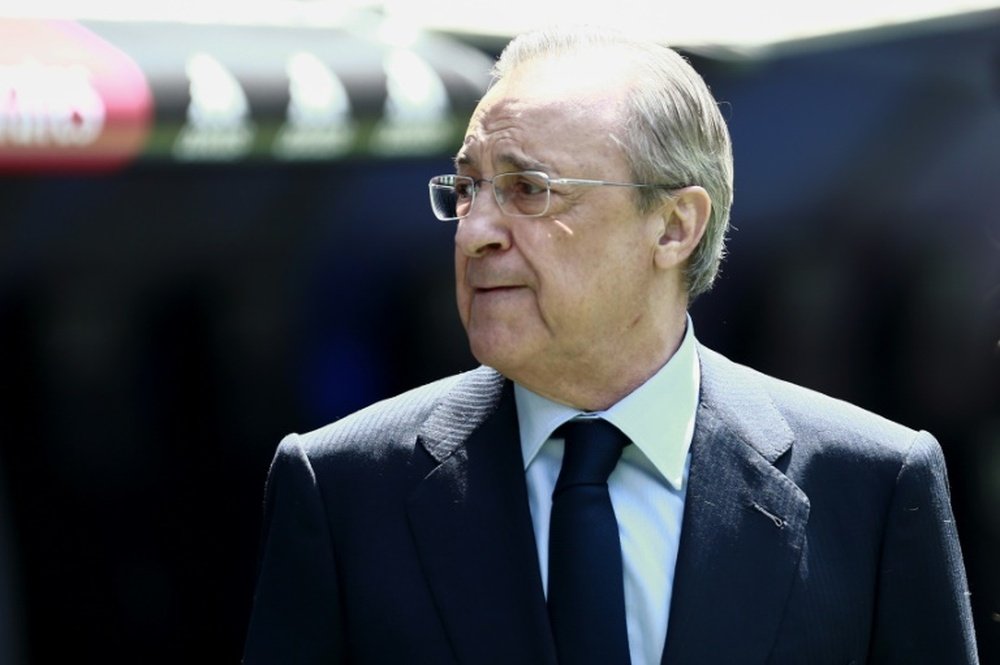 Florentino sigue haciendo historia en el Real Madrid. AFP