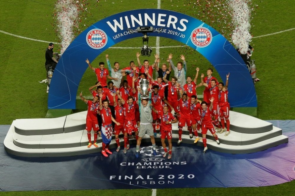 Bayern de Munique derrotou o PSG na final e conquistou a Champions League 2019-20. AFP