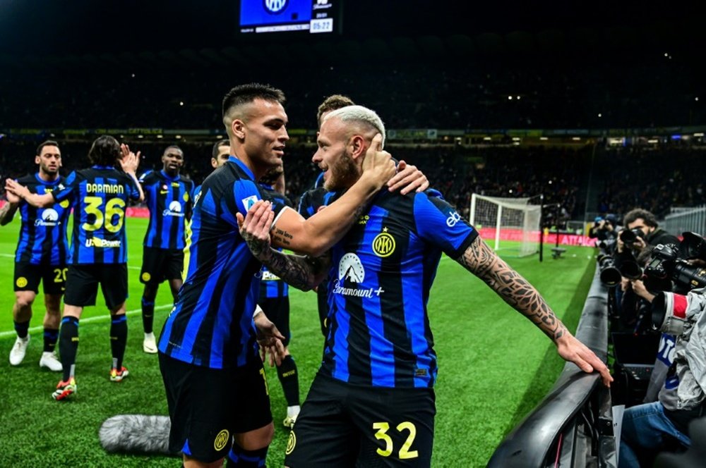 La camiseta del Inter cambiará en la 2024-25: por qué tendrá una nueva estrella. AFP