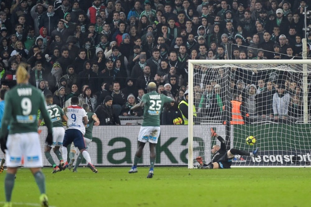 Les compos probables du match de Ligue 1 entre l'ASSE et Lyon. AFP