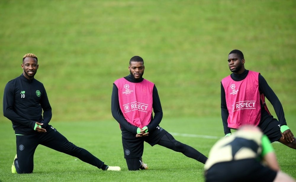 Edouard and Ntcham were back in training. AFP