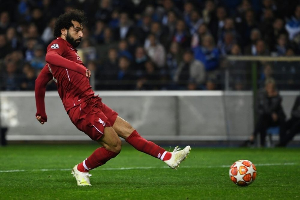 Salah, élu meilleur joueur du mois d'avril. AFP