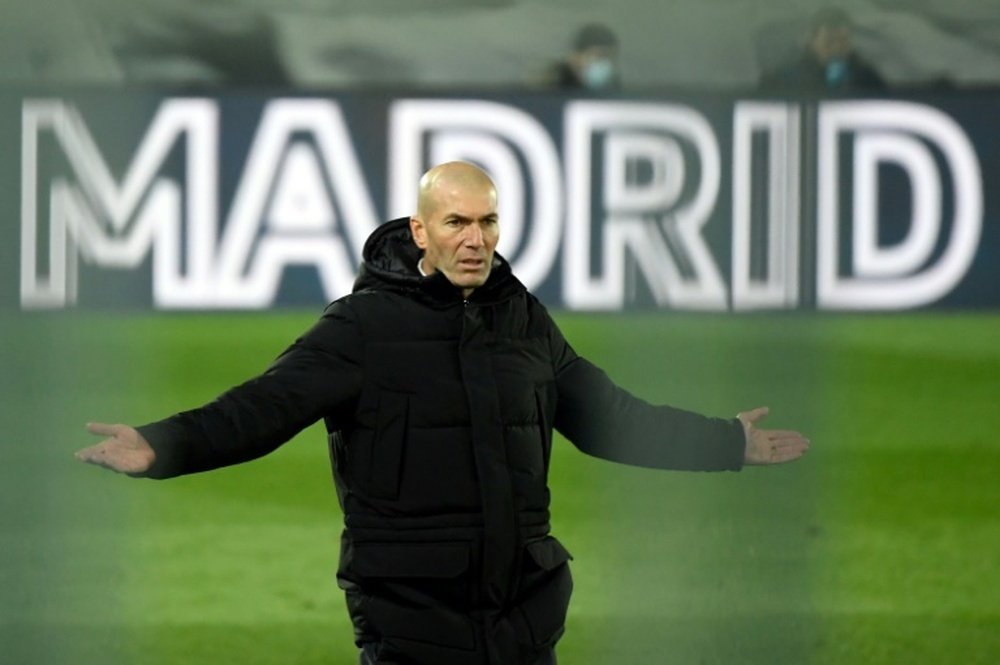 Zidane se mostró distante y apático en la recta final. AFP/Archivo