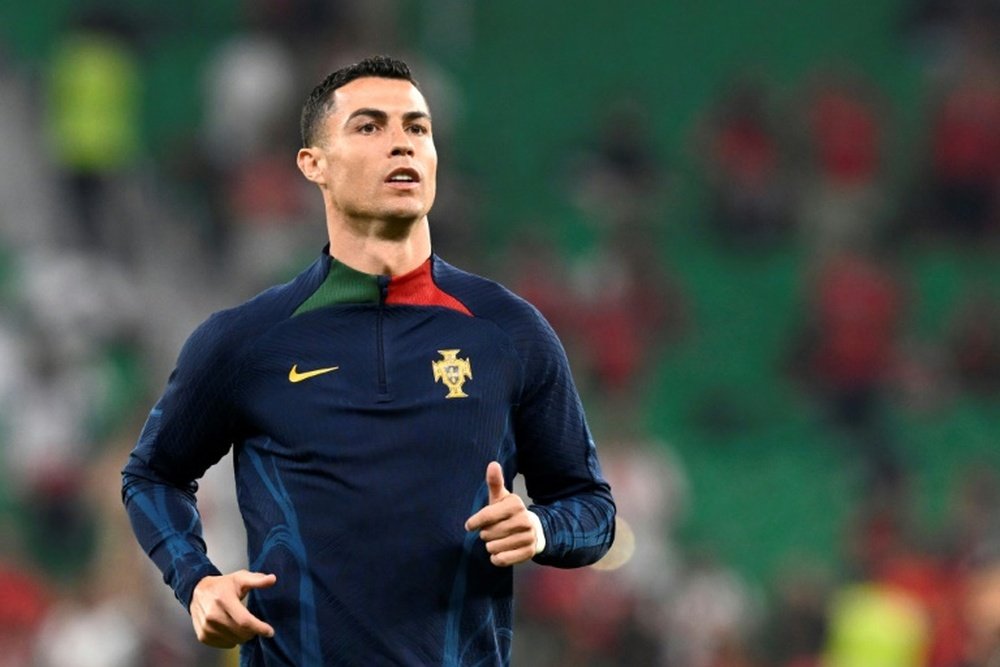 Ronaldo congratulated the Portugal Women's National Team. AFP