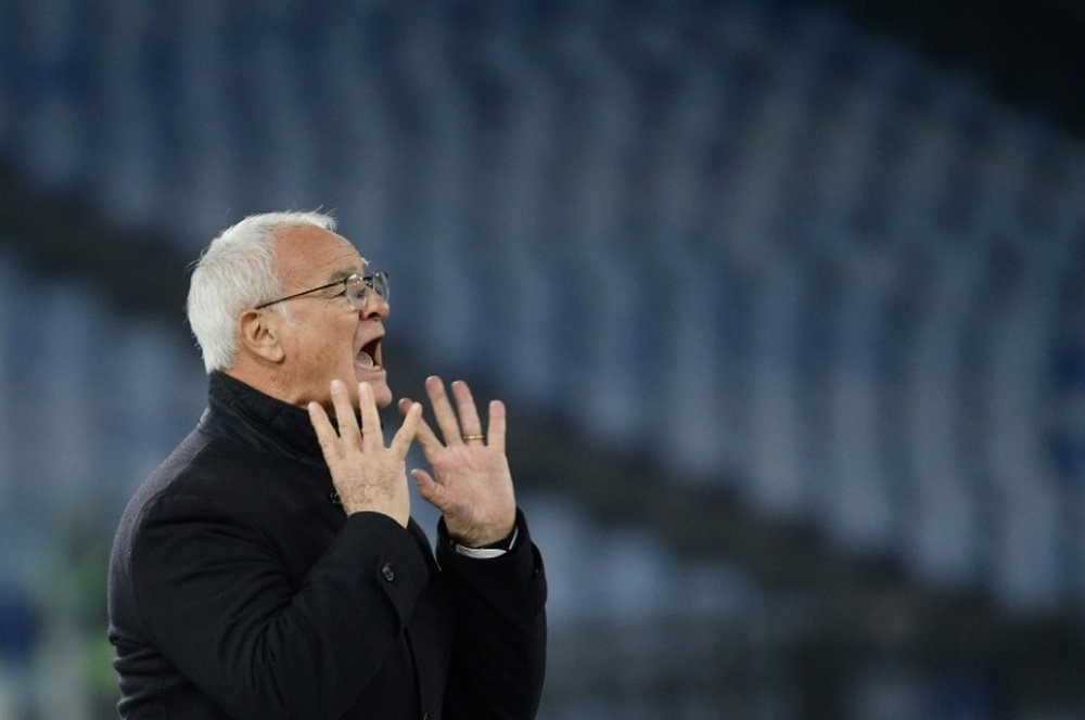 Ranieri in conferenza stampa. AFP