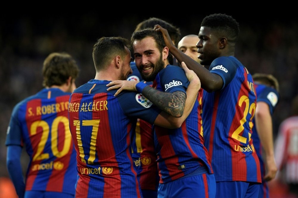 El Barça sigue buscando lateral derecho en el mercado. AFP
