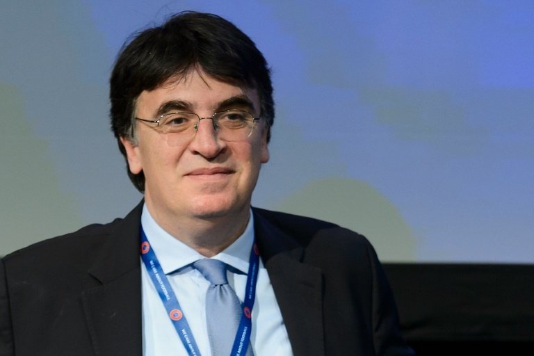 Le Grec Theodore Theodoridis, le 25 février 2016 à Zurich lors dun congrès de lUEFA