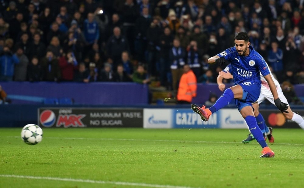 Mahrez is eager to leave Leicester this summer. AFP