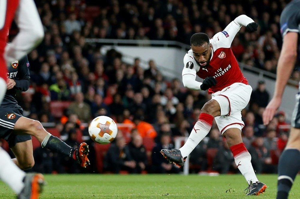 Arsenal won comfortably in the first leg. AFP