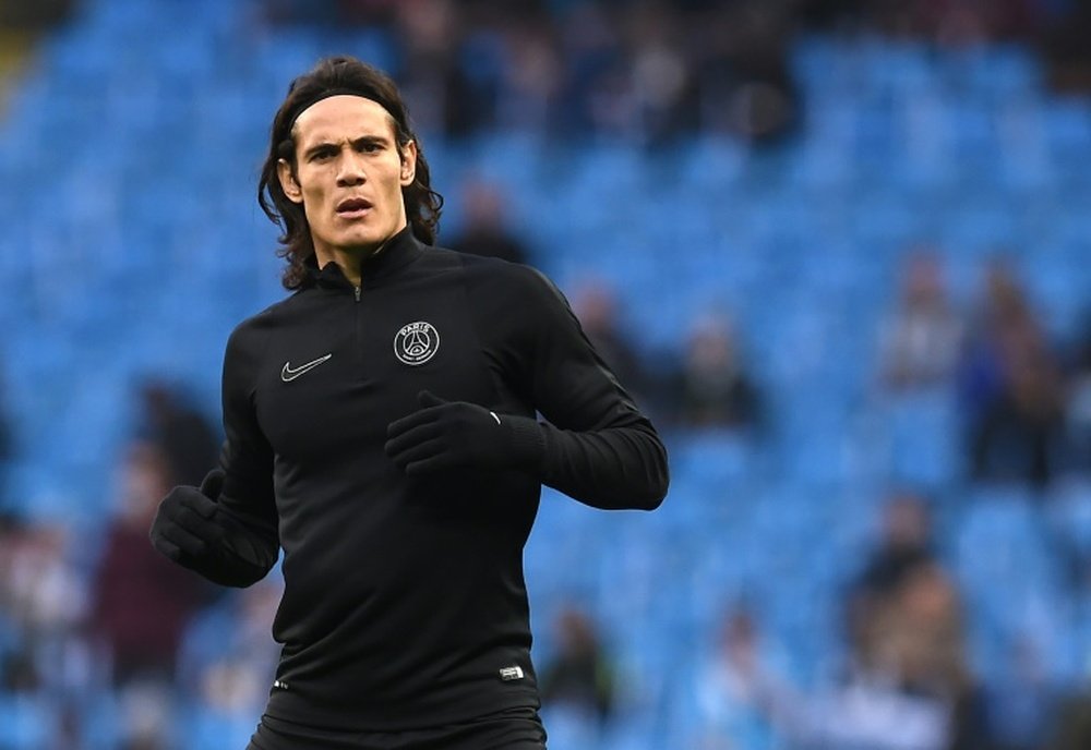 Cavani se ha sentido poco valorado por la directiva del PSG. AFP