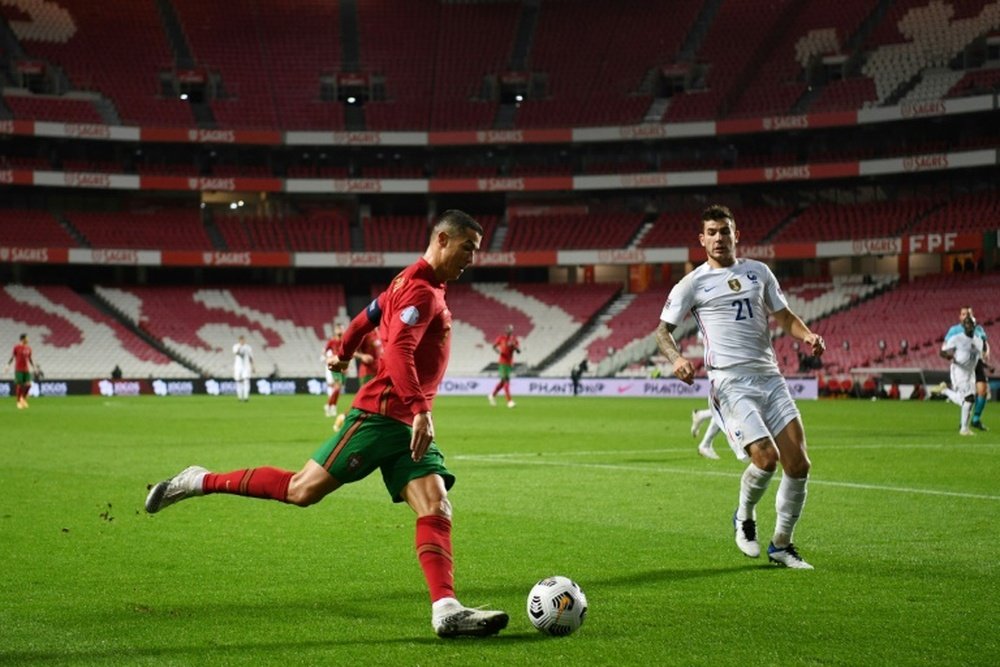 Pavard analyse le match face au Portugal. AFP
