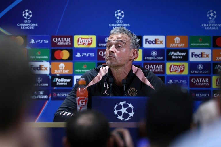 Luis Enrique habló en la previa del PSG-Arsenal. AFP
