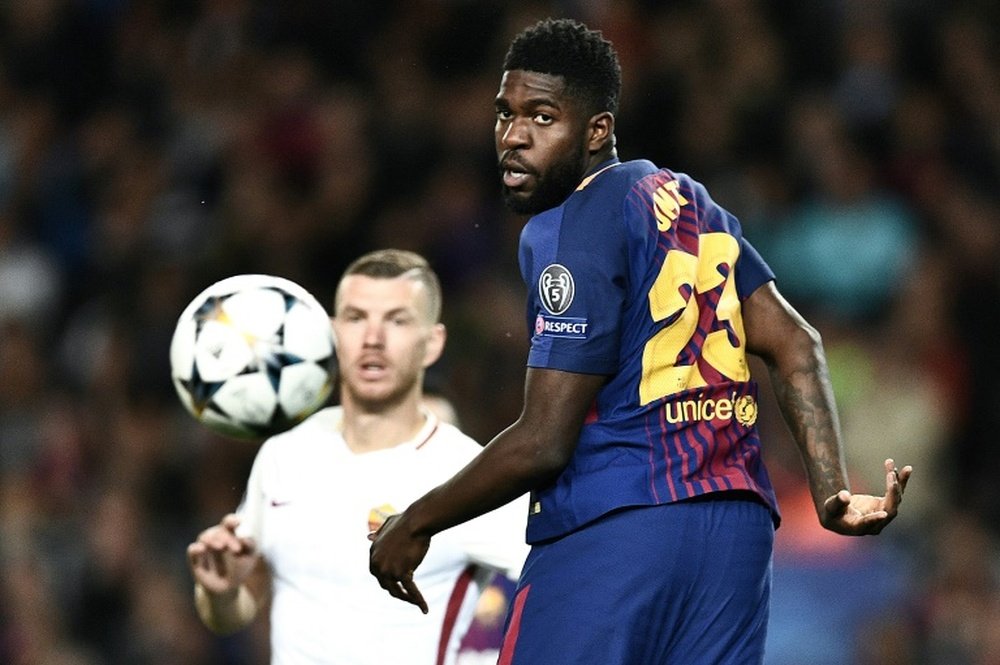 Samuel Umtiti n'a pas encore renouvelé. AFP