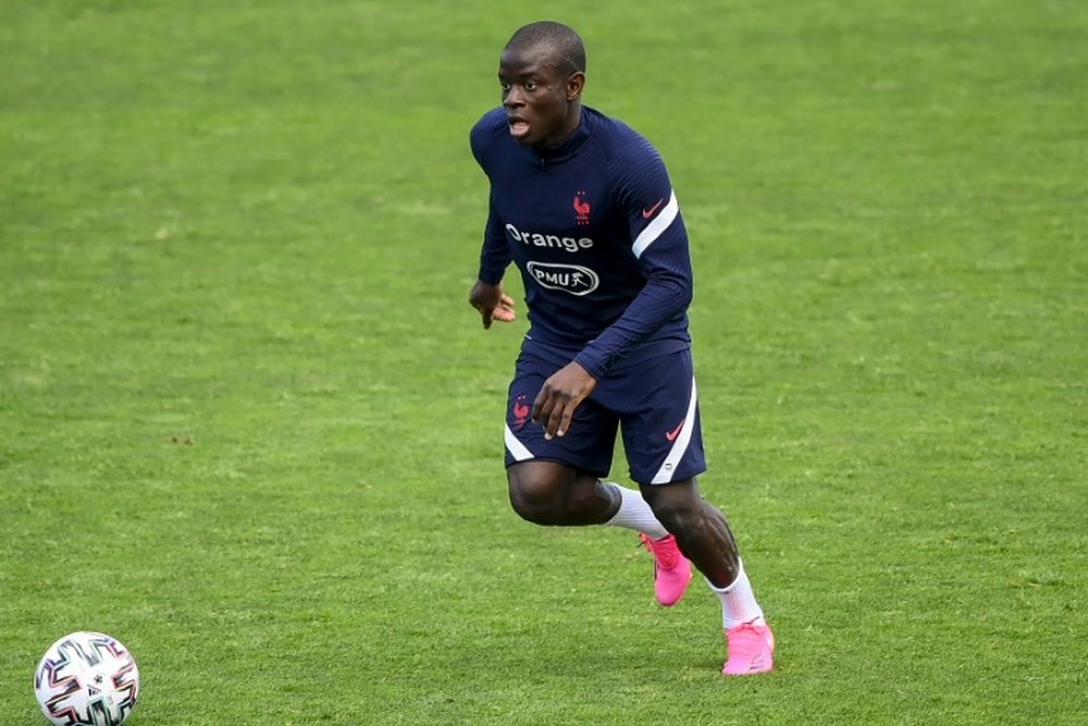 N'Golo Kanté es el trabajador silencioso de la Selección Francesa. AFP/Archivo