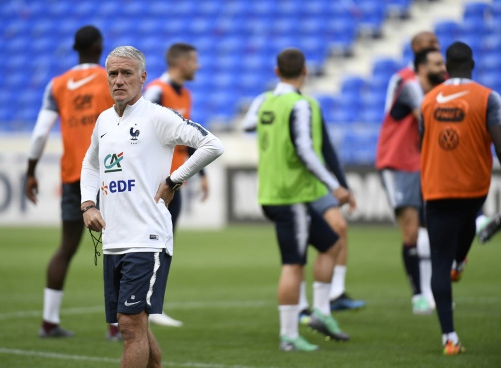 Deschamps says he will play a strong side against the US. AFP